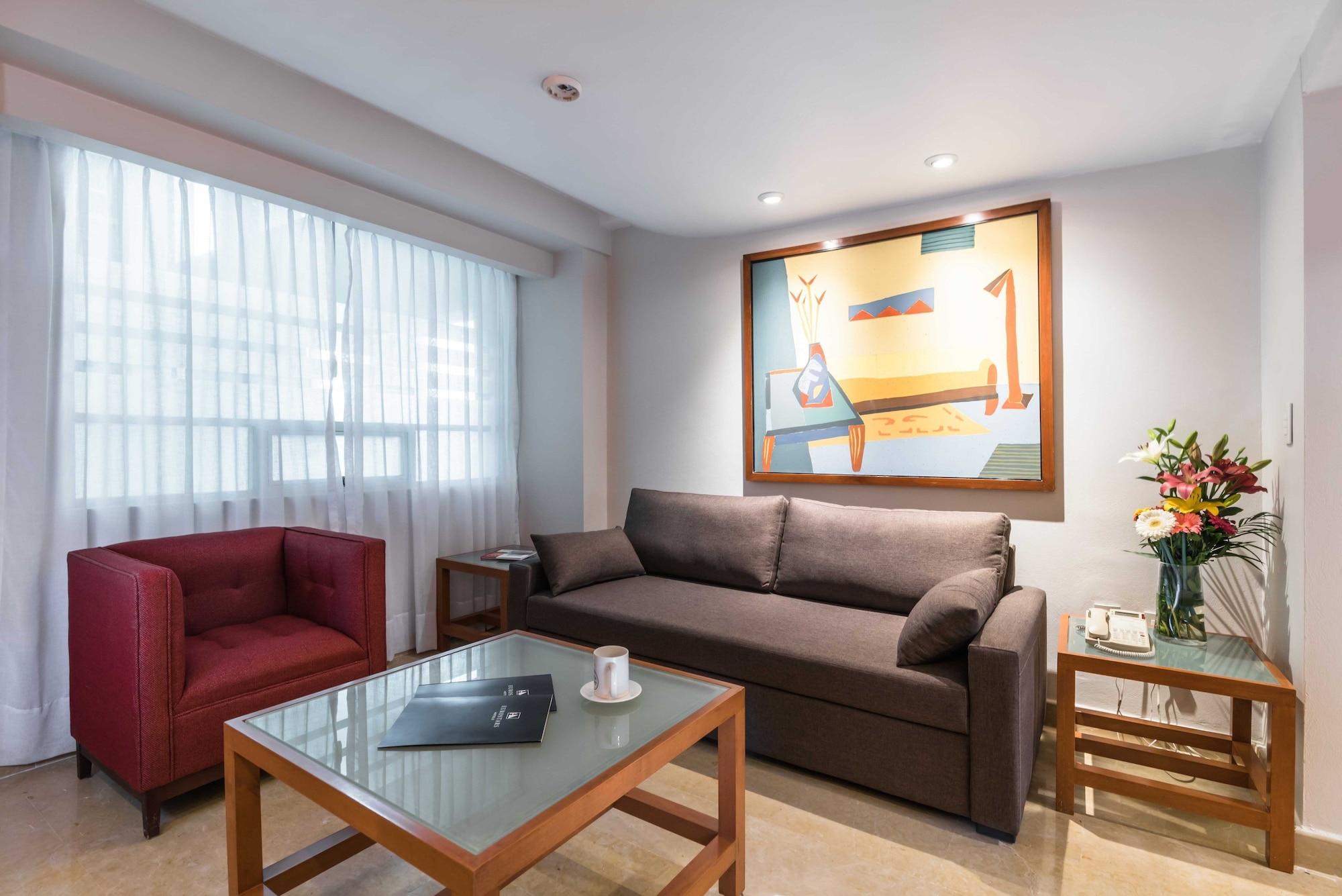 Eurostars Zona Rosa Suites Mexico City Exteriör bild A living room