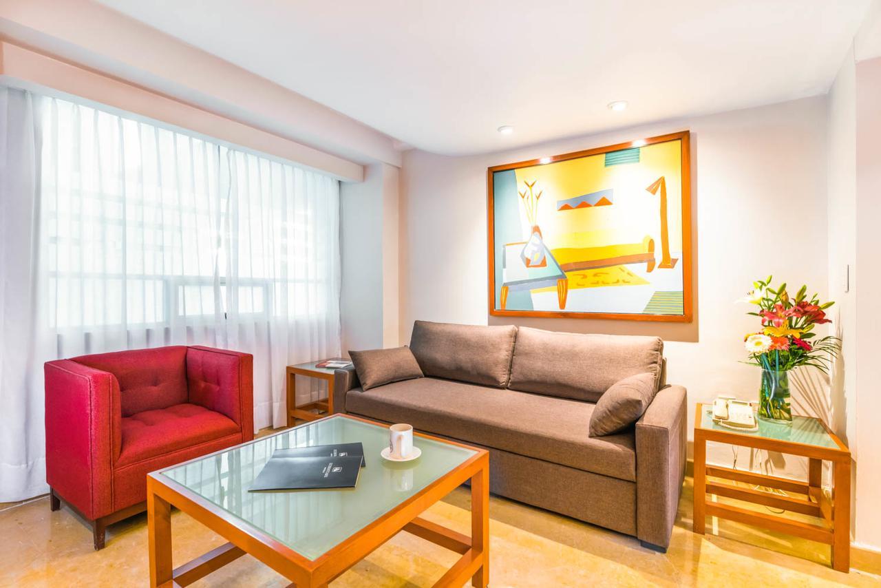 Eurostars Zona Rosa Suites Mexico City Exteriör bild Living room